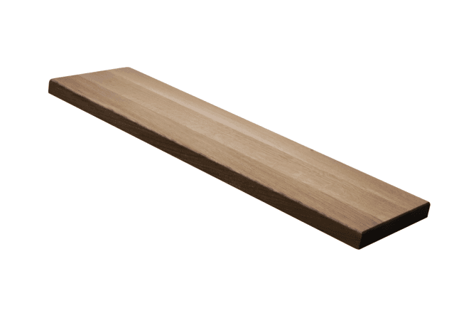 Eiken traptreden op maat - Monocoat White 5%